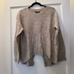 Abercrombie split back sweater, size: S, oatmeal